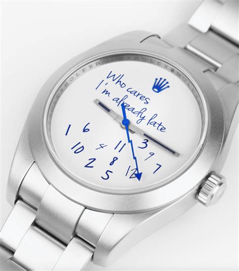 rolex i'm already late|rolex x colette mad paris.